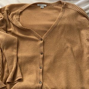 American eagle button up sweater